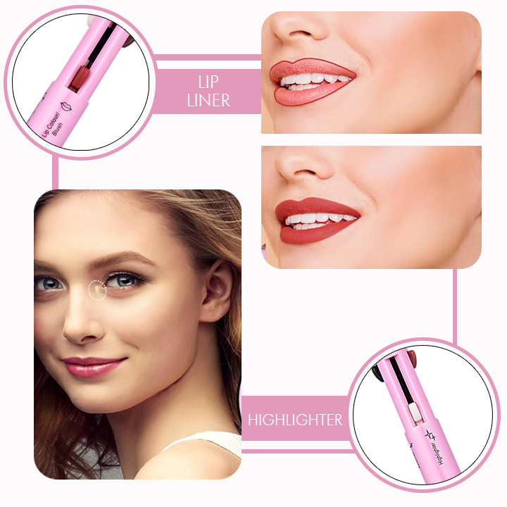 Oveallgo™ 4-in-1 Deluxe Makeup Pen (Eyeliner, Brow Liner, Lip Liner & Highlighter)